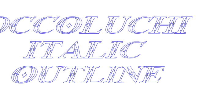 Occoluchi Italic Outline Font Download