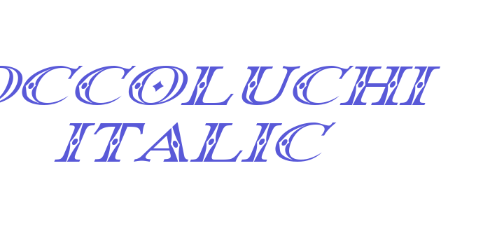 Occoluchi Italic Font Download