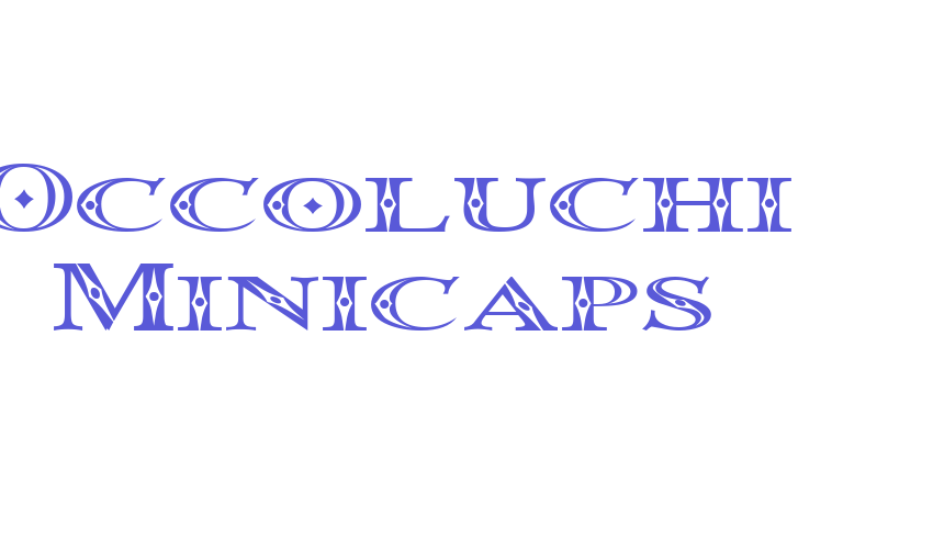 Occoluchi Minicaps Font