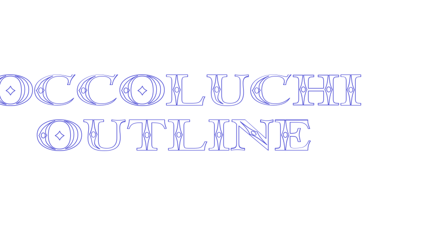 Occoluchi Outline Font