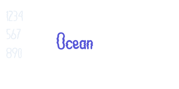 Ocean font