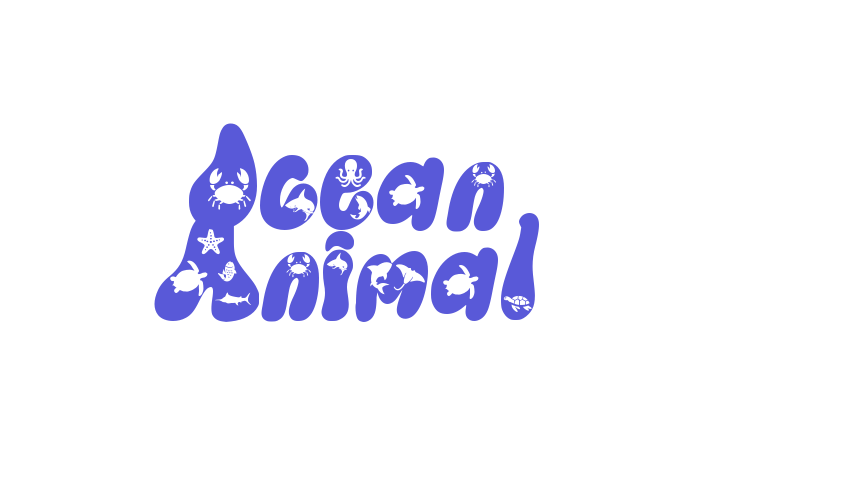 Ocean Animal Font Download