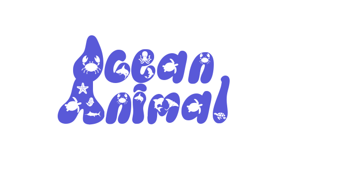 Ocean Animal Font Download