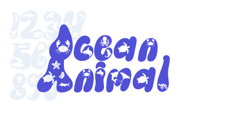 Ocean Animal-font-download