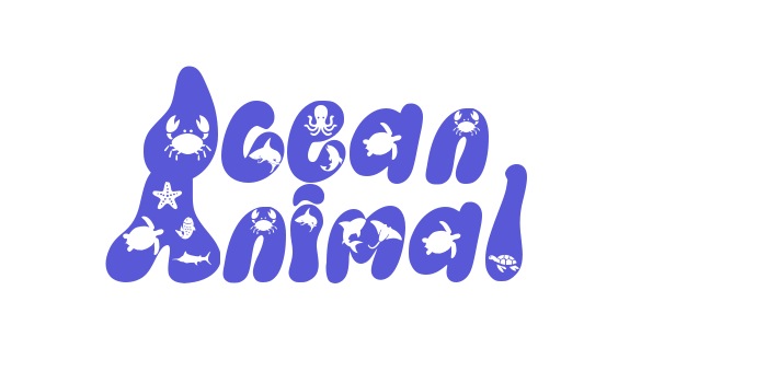 Ocean Animal Font