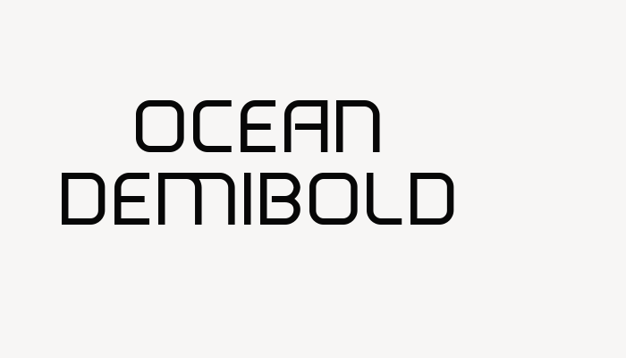 Ocean DemiBold font download