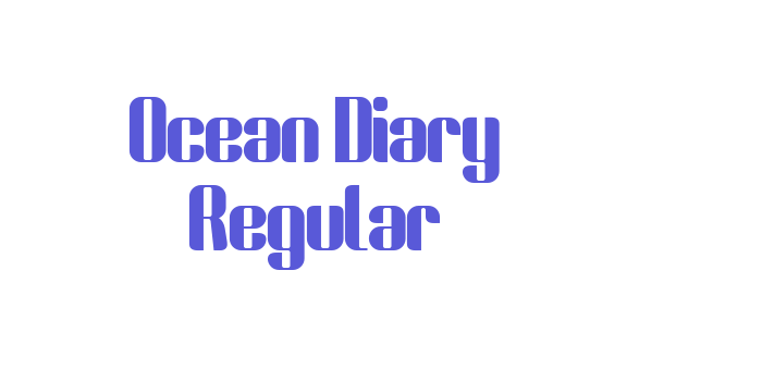 Ocean Diary Regular Font Download