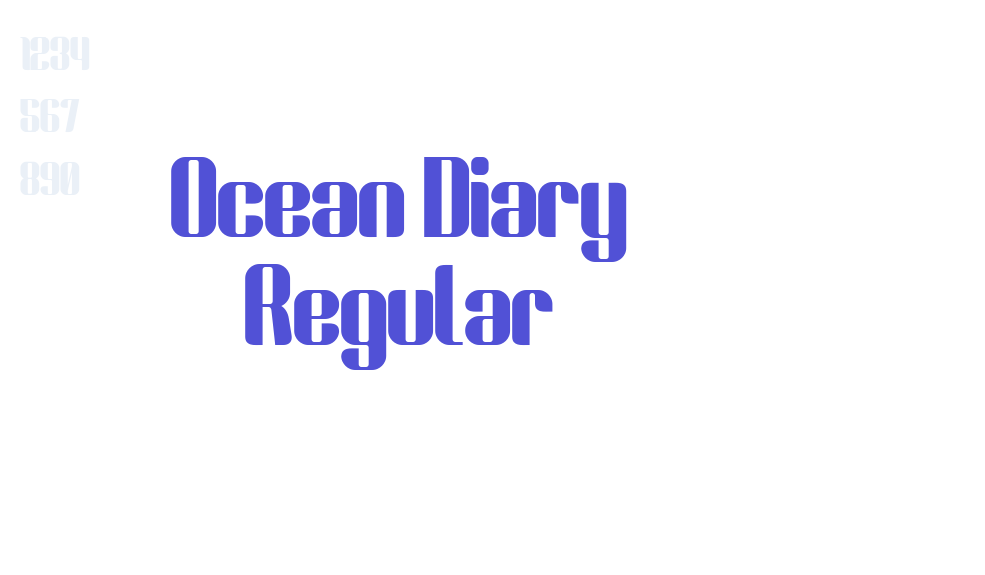 Ocean Diary Regular-font-download