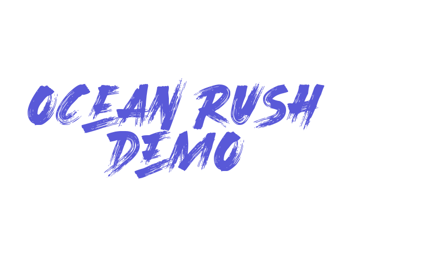 Ocean Rush DEMO Font Download