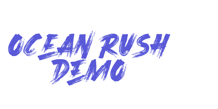 Ocean Rush DEMO Font Download