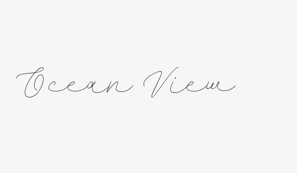 Ocean View Font