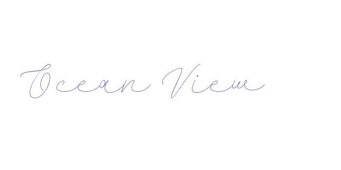 Ocean View Font Download