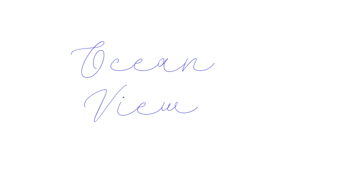 Ocean View Font