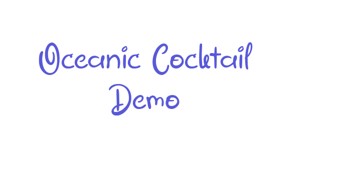 Oceanic Cocktail Demo Font Download