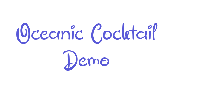 Oceanic Cocktail Demo Font