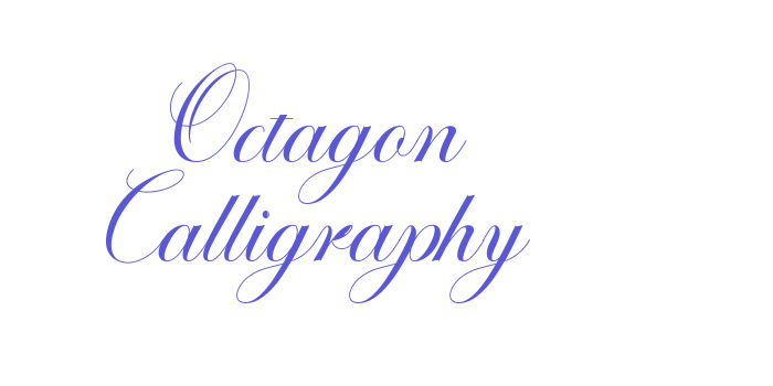 Octagon Calligraphy Font