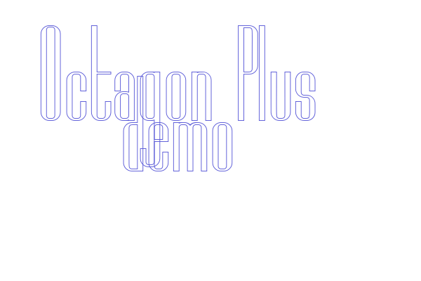 Octagon Plus demo Font