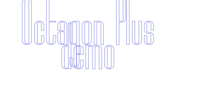 Download Octagon Plus demo Font