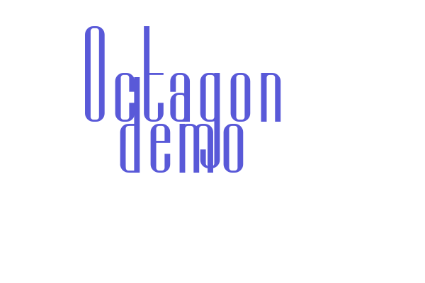 Octagon demo Font