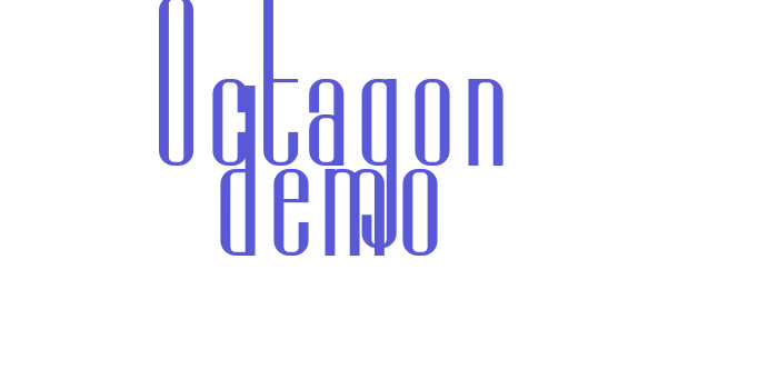 Download Octagon demo Font