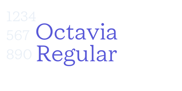 Octavia Regular font free