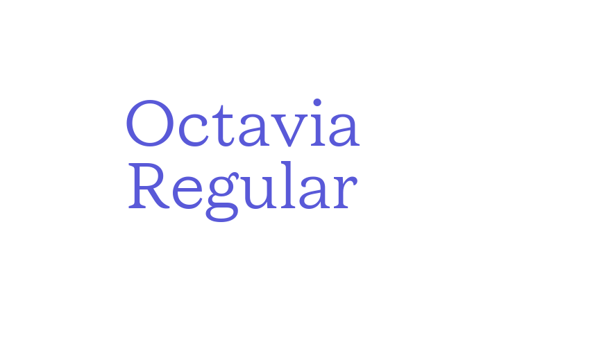 Octavia Regular Font