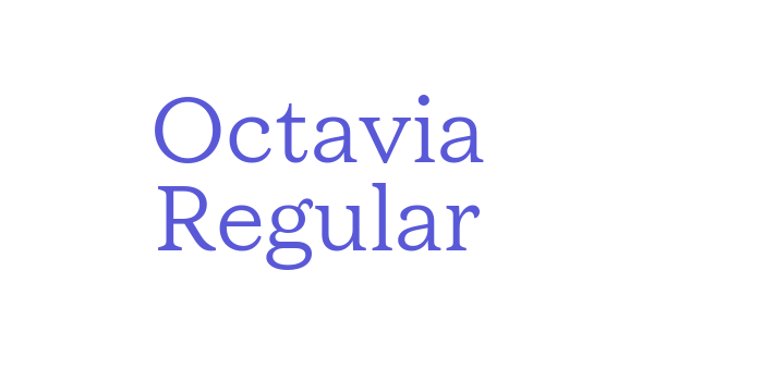 Octavia Regular Font Download