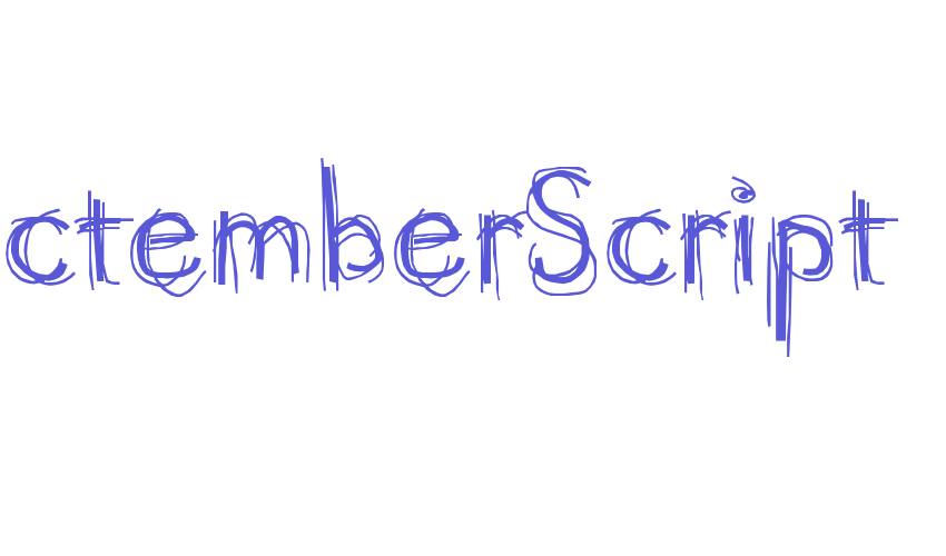 OctemberScript Font