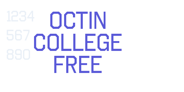 Octin College Free font free