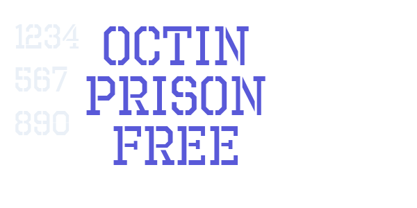 Octin Prison Free font free