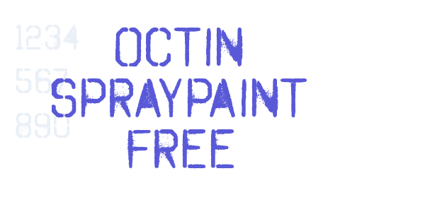 Octin Spraypaint Free font free