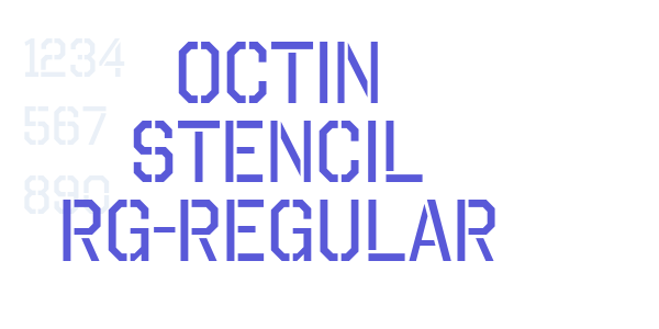 Octin Stencil Rg-Regular font free