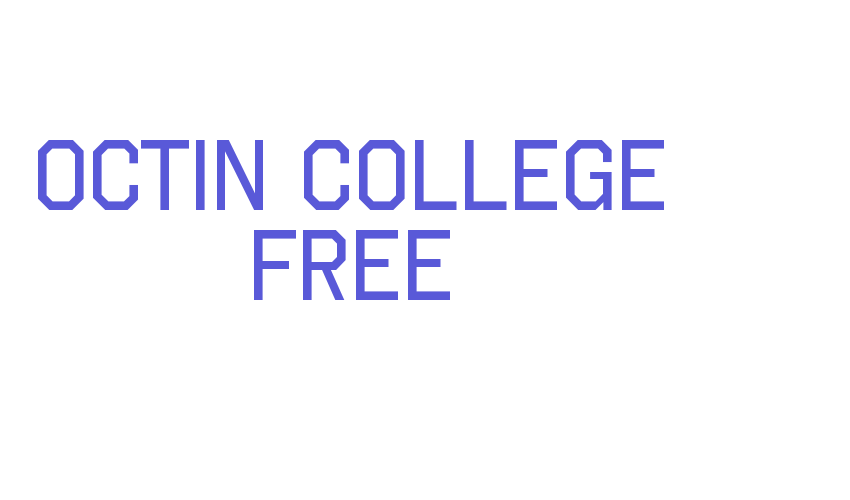 Octin College Free Font