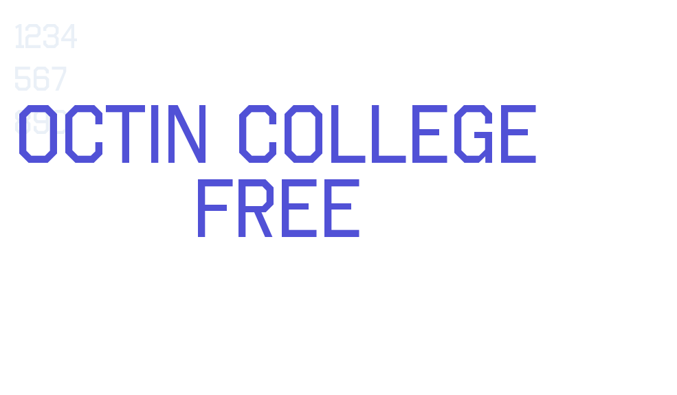 Octin College Free-font-download