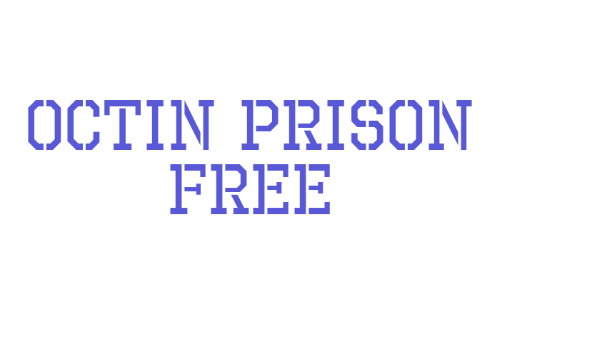 Octin Prison Free Font