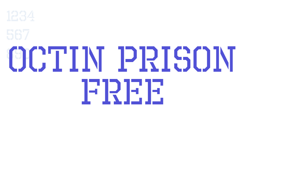 Octin Prison Free-font-download