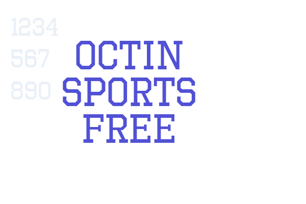 Octin Sports Free Font Download