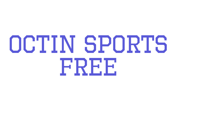 Octin Sports Free Font Download