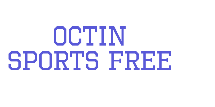 Octin Sports Free Font Download