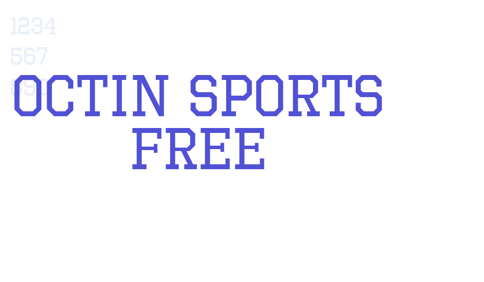 Octin Sports Free-font-download