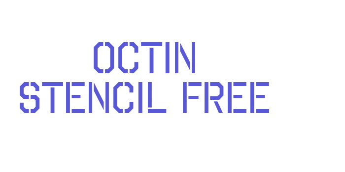 Octin Stencil Free Font Download