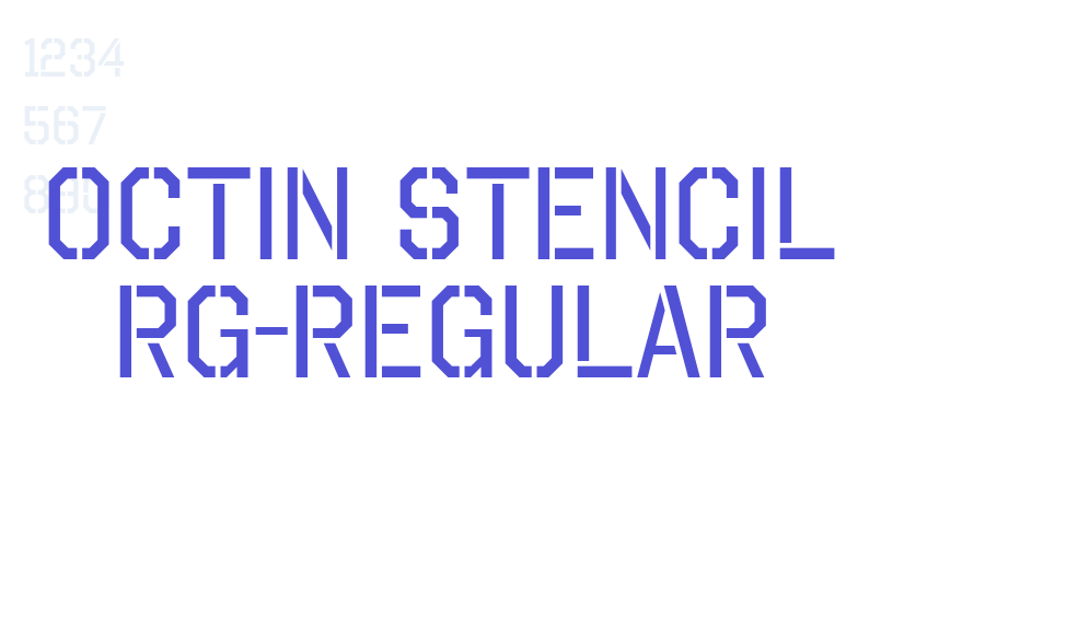 Octin Stencil Rg-Regular-font-download