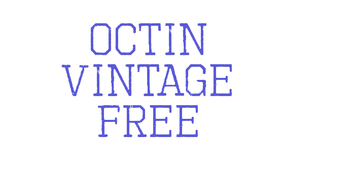 Octin Vintage Free Font Download