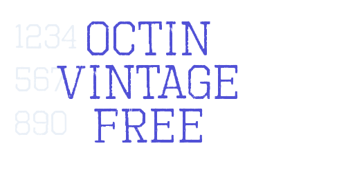 Octin Vintage Free-font-download