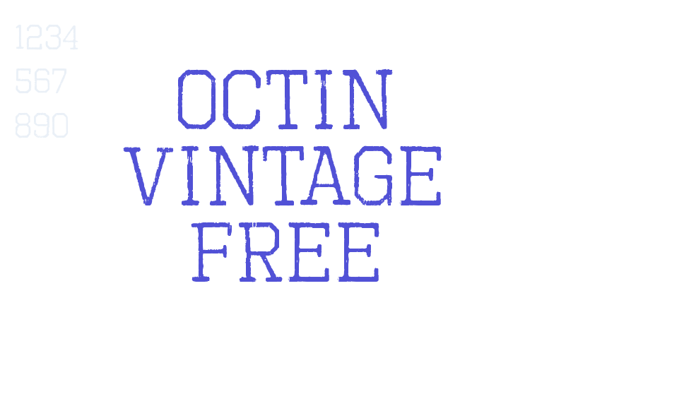 Octin Vintage Free-font-download