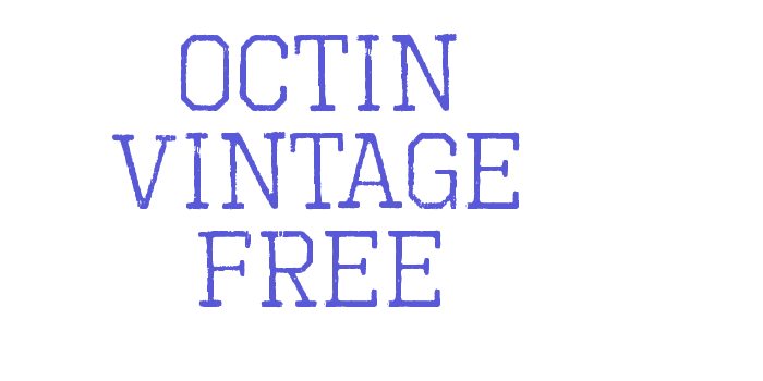 Octin Vintage Free Font