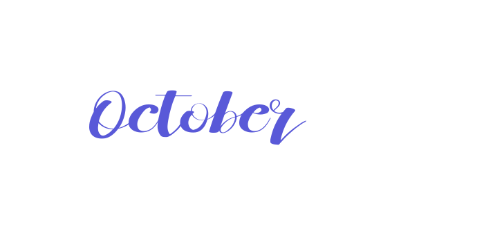 October Font