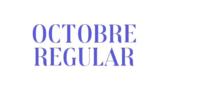 Octobre Regular Font Download