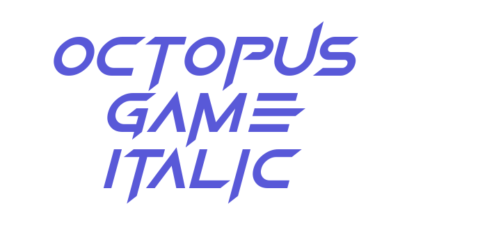 Octopus Game Italic Font Download