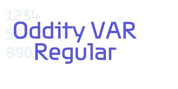 Oddity VAR Regular font free